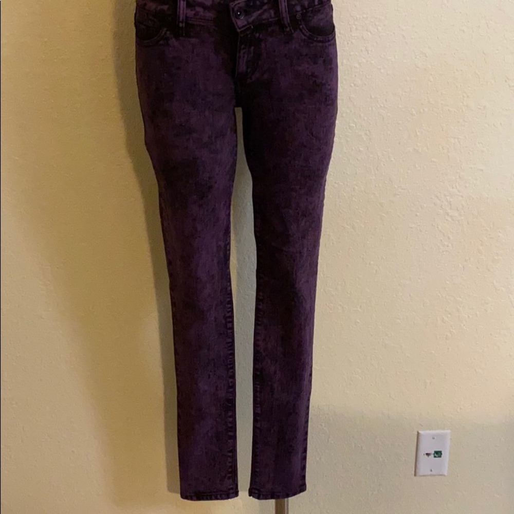 Lovesick purple acid wash jeans